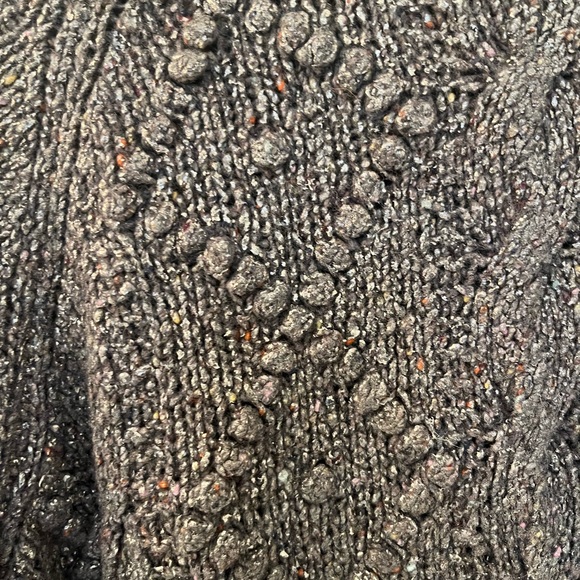 Tory Burch Shawn Metallic Cable Knit Sweater - Picture 3 of 6